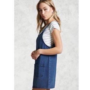 Denim Overall Dress Size S